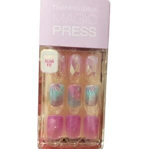 Dashing Diva Magic Press Pink Aurora MCN_232 Slim Fit Nails – New Sealed